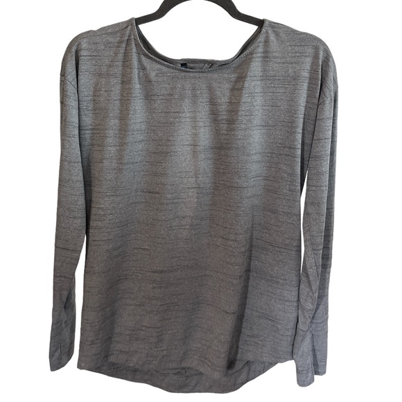 Kuhl Women’s Lightweight Flowy 3/4 Sleeve Open-back Yoga Shirt Top, Gray Medium - Picture 1 of 5